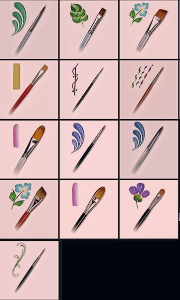 Кисти для рисования цветов