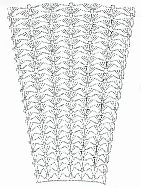 Платье Зефирка крючком схема и описание