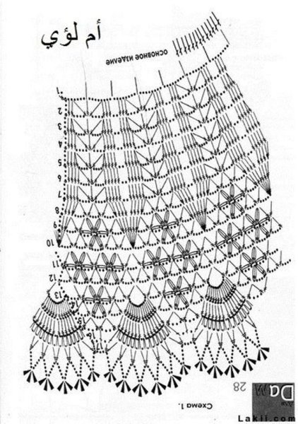 Вязание Ажур крючком схемы