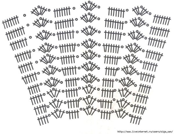 Схемы юбок крючком с расширением