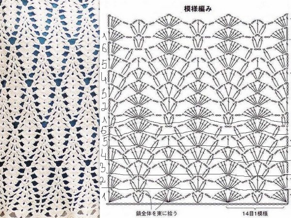 Вязаные длинные юбки крючком со схемами и описанием для женщин