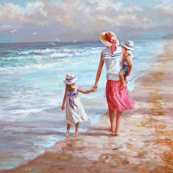 Семья на море мульт