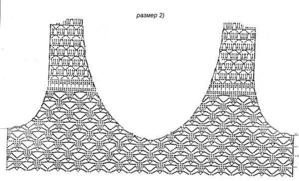 Верх платья крючком схемы