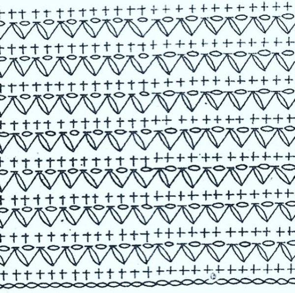 Узор для топика крючком