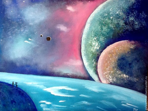 Космический пейзаж Чарльз Айвз рисунок