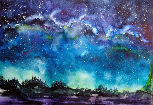 Композиция космос живопись
