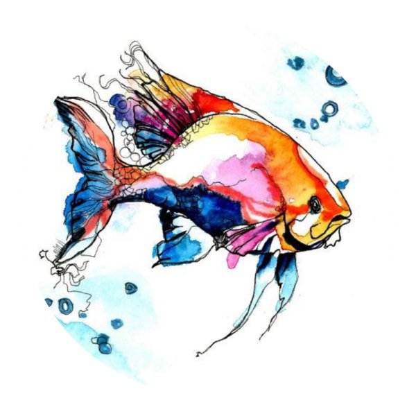 Акварельные рыбки