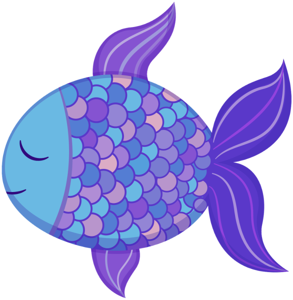 Рыбки трафареты цветные