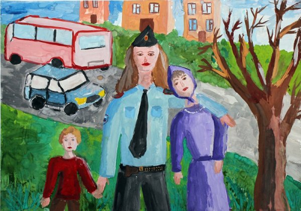 Рисунок на тему моя будущая профессия полицейский