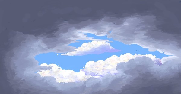 Облака рисовка