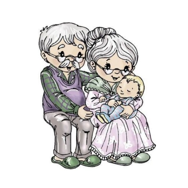 Бабушка и внук