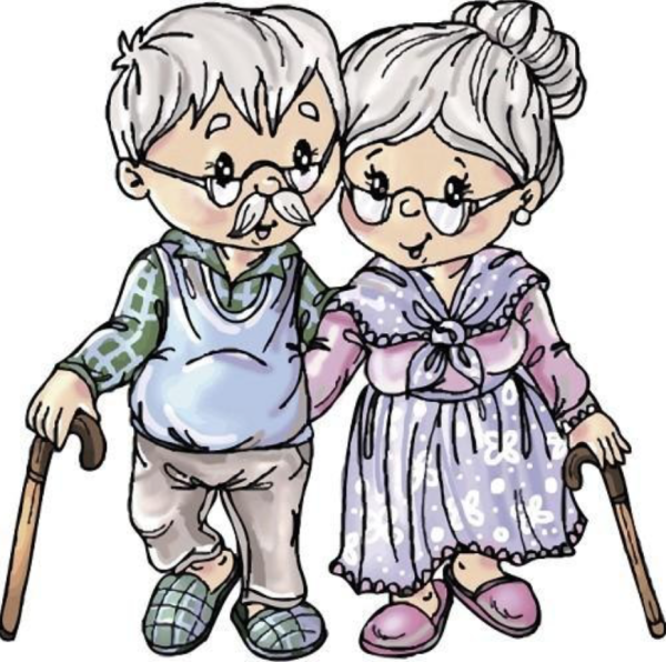 Раскраска бабушка