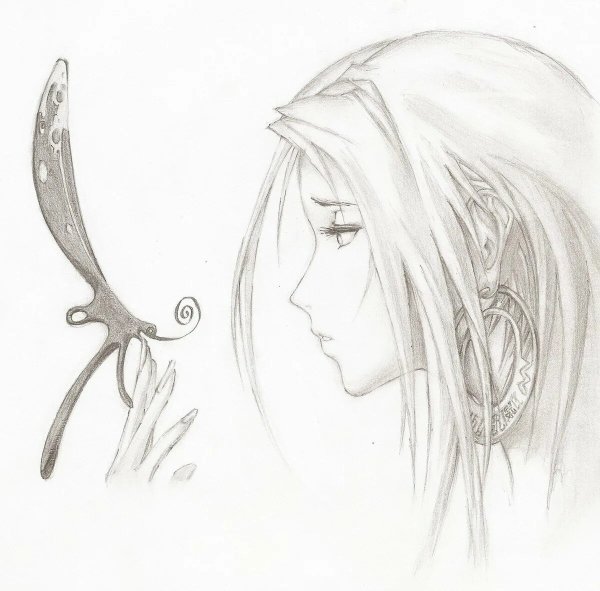 Рисунки Волков карандашом