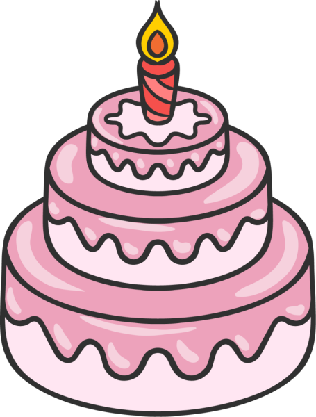 Рисунок торта для срисовки