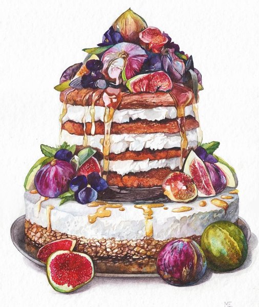 Торт рисунок