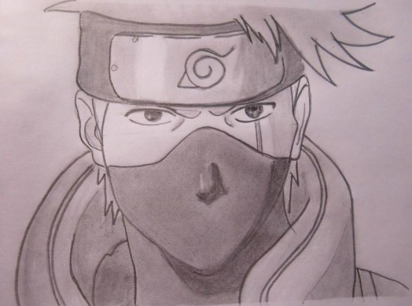Наруто рисунок карандашом