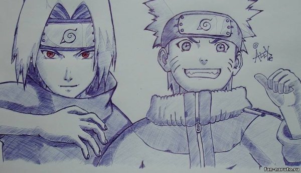 Скетчи аниме Наруто