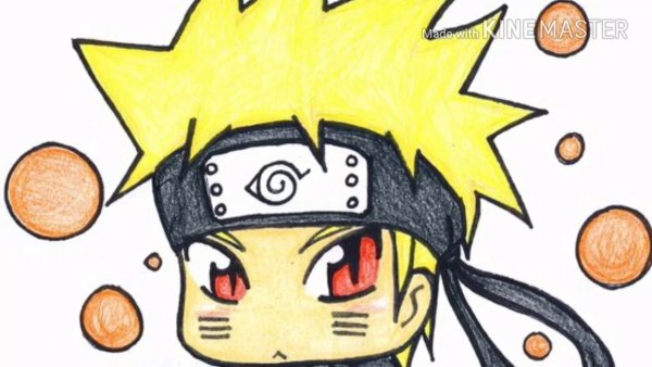 Наруто для срисовки лёгко