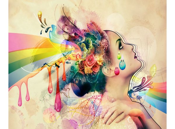 Девушка. Абстракция