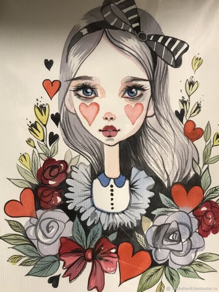 Алиса рисунки несложные