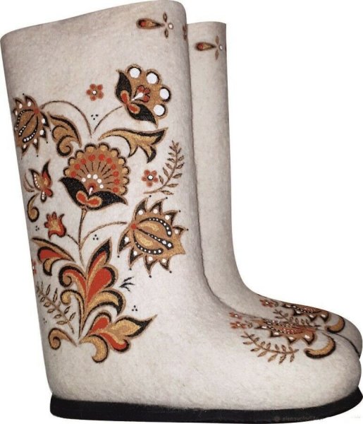 Валенки разрисованные