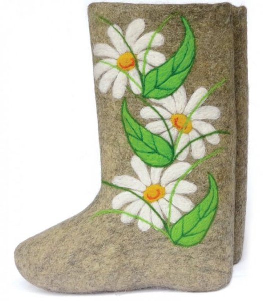 Рисунок валенок с узором