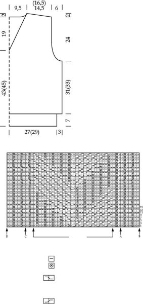 Вязание жилет мужской спицами рельефным узором