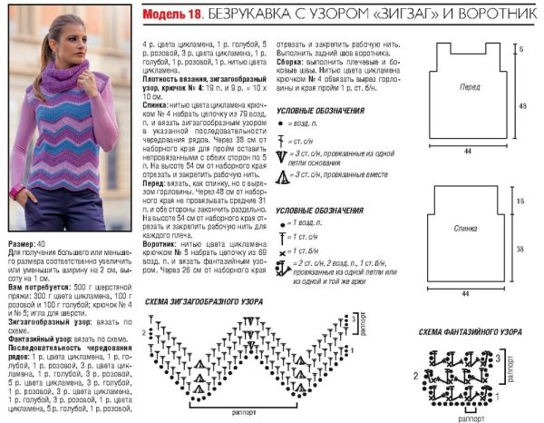 Жилетка женская вязаная спицами для начинающих схемы