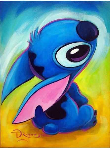 Стич и Энджел срисовка