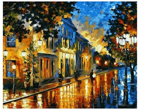 Снежные городские пейзажи