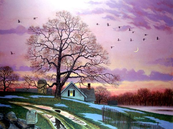 Леонид Афремов Вечерний город