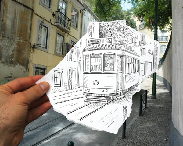 Детские рисунки в реальности машины