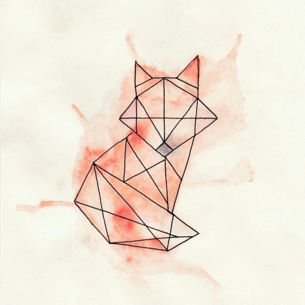 Лиса геометрия эскиз