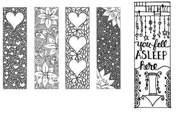 Закладки раскраски