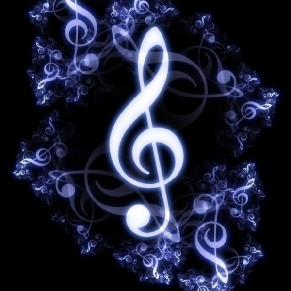 Красивый скрипичный ключ