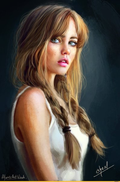 Девушка с русыми волосами