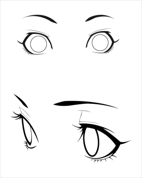 Заготовки для рисования глаз