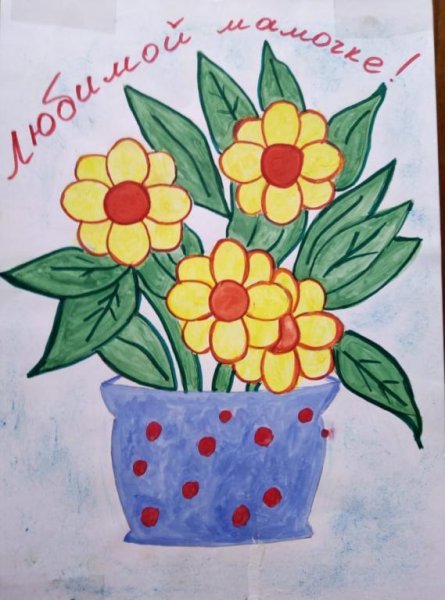 Рисование цветов цветными карандашами для детей