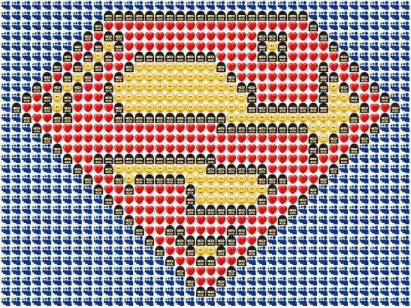 Картина из смайликов