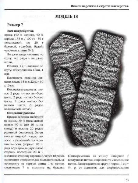 Ирина Романова жаккардовые варежки