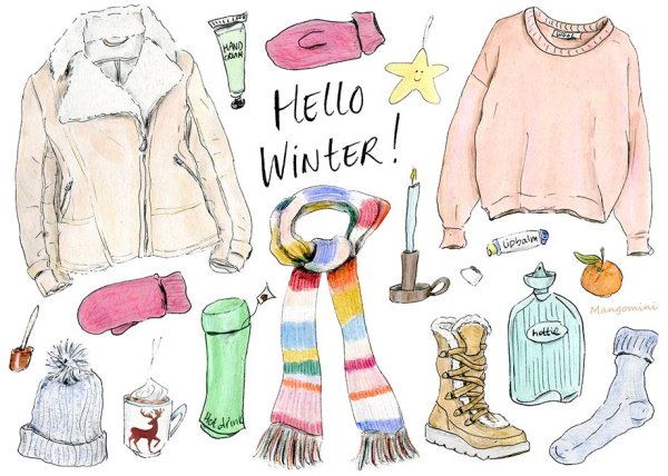 Рисунки одежды