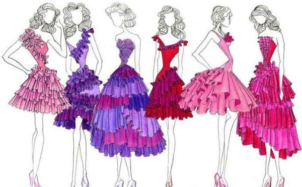Нарисовать платье