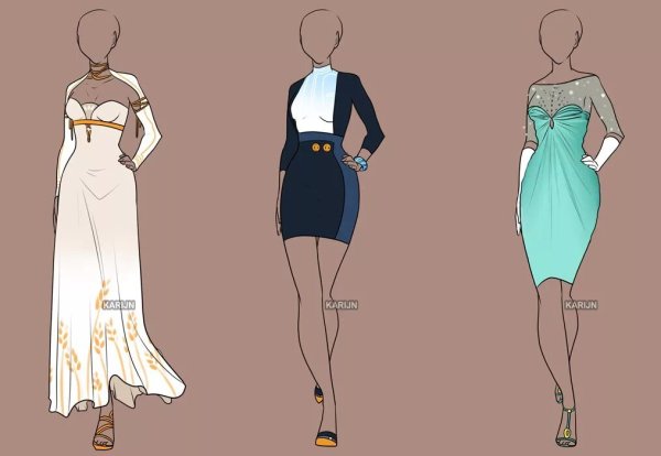 Рисунки одежды