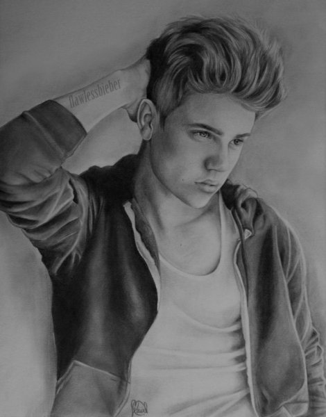 Рисунок Джастина Бибера