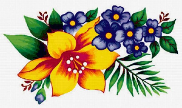 Цветы рисунки цветные