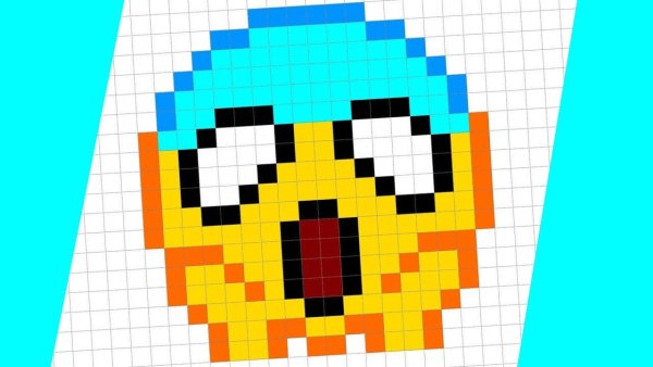 Рисовать по клеточкам смайлики