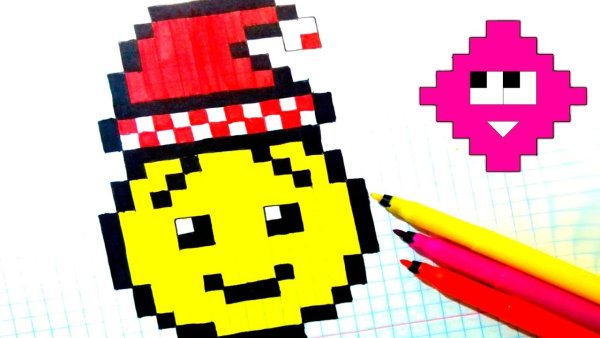 Рисунки по клеточкам смайлики