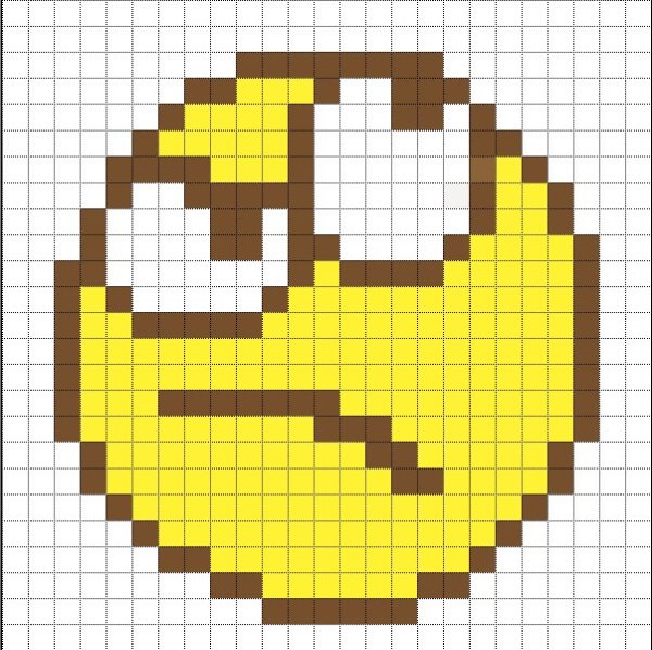 Рисунки по клеточкам смайлики