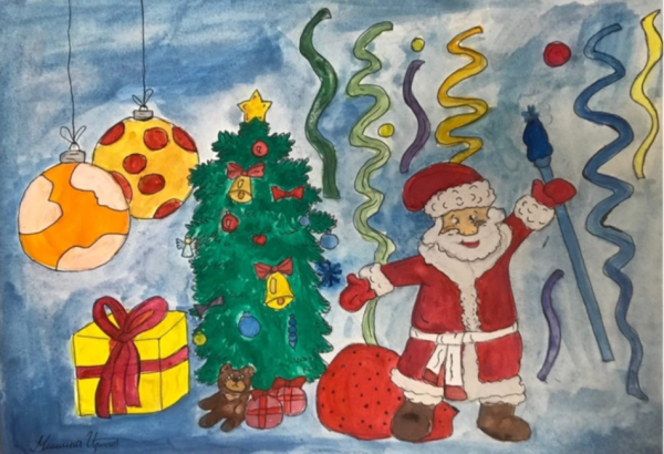 Рисование новый год