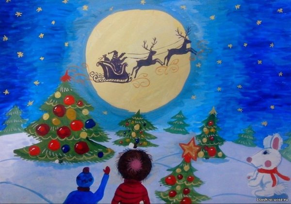 Рисунки для конкурса на тему новый год